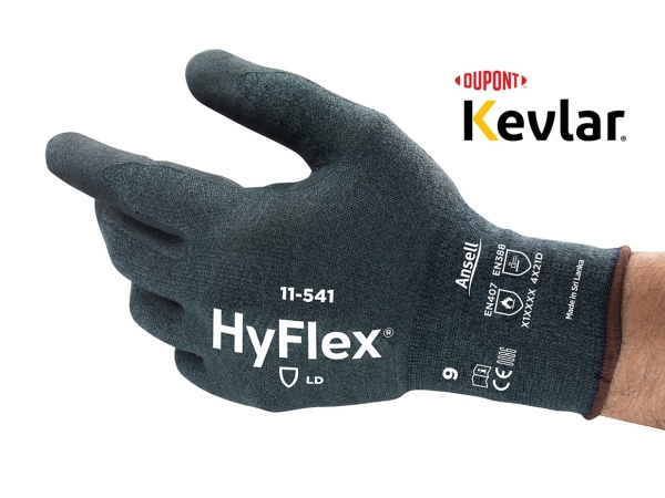 ANSELL-Arbeitshandschuhe, HYFLEX, 11-541, grau