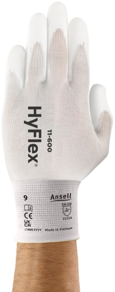 ANSELL-Arbeitshandschuhe, HYFLEX, 11-600, weiss