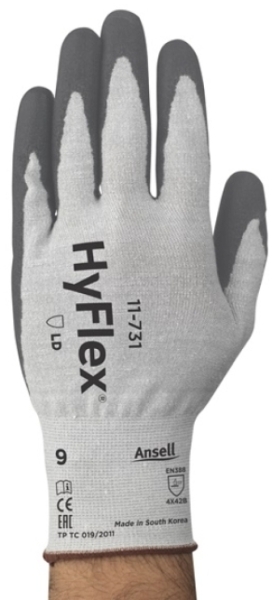 ANSELL-Arbeitshandschuhe, HYFLEX, 11-731, grau