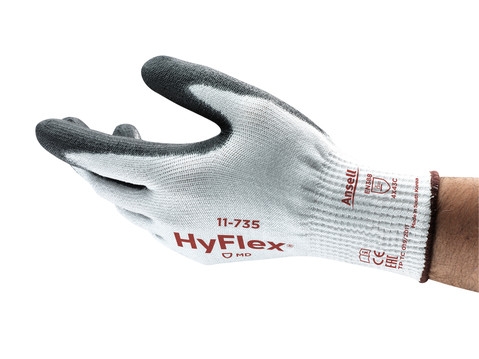 ANSELL-Arbeitshandschuhe, HYFLEX, 11-735, weiß/grau