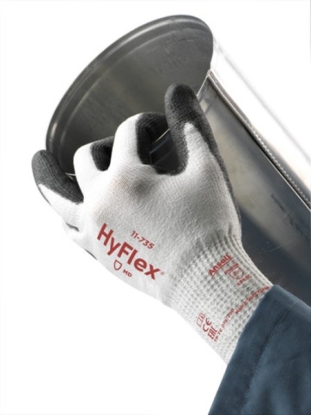 ANSELL-Arbeitshandschuhe, HYFLEX, 11-735, weiß/grau