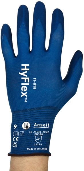 ANSELL-Arbeitshandschuhe, HYFLEX, 11-818, blau