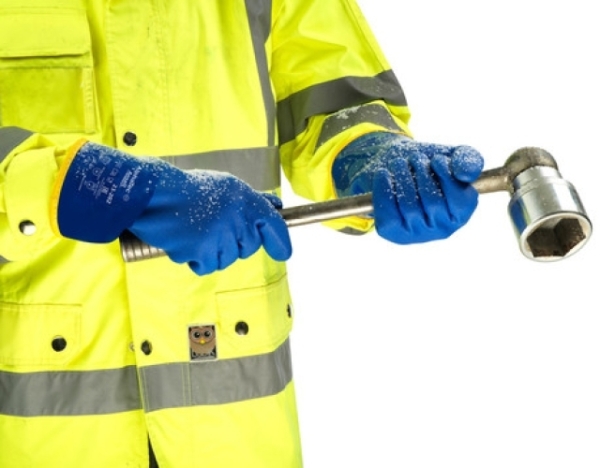 ANSELL-PVC-Handschuhe, Arbeitshandschuhe, VERSATOUCH, 23-202, blau