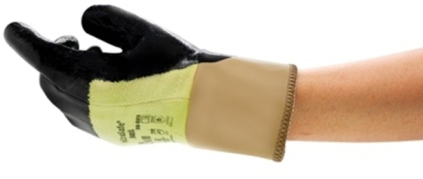 ANSELL-NITRIL-HANDSCHUHE, Arbeitshandschuhe, NITRASAFE, 28-329, gelb/schwarz