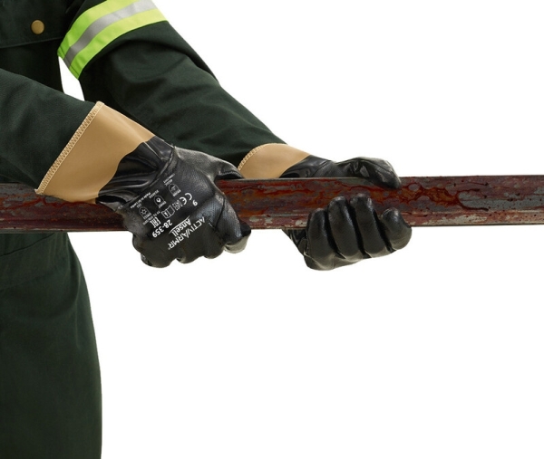 ANSELL-NITRIL-HANDSCHUHE, Arbeitshandschuhe, NITRASAFE, 28-359, schwarz