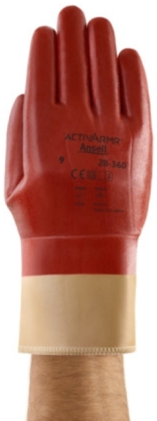 ANSELL-NITRIL-HANDSCHUHE, Arbeitshandschuhe, NITRASAFE, 28-360, rotbraun