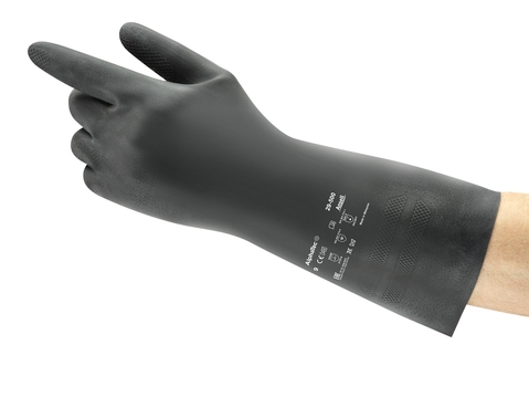 ANSELL-NEOTOP, 29-500, Neopren-Handschuhe, Arbeitshandschuhe, schwarz