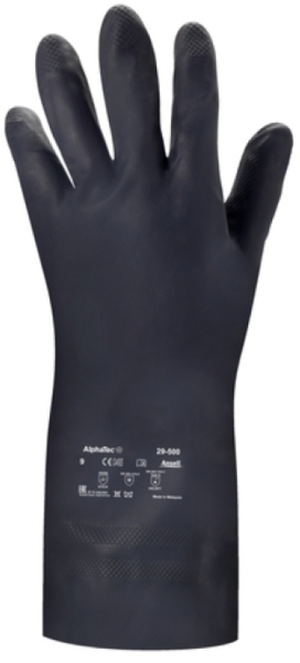 ANSELL-NEOTOP, 29-500, Neopren-Handschuhe, Arbeitshandschuhe, schwarz