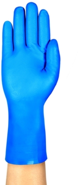 ANSELL-Nitrilhandschuh AlphaTec, Arbeitshandschuhe, 37-310, NBR-Material, Silikon- und Latexfrei, 12 Paar pro Beutel, , blau