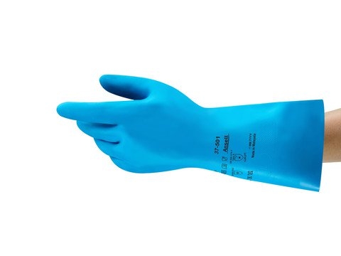 ANSELL-NITRIL-HANDSCHUHE, Arbeitshandschuhe, VERSATOUCH, 37-501, blau
