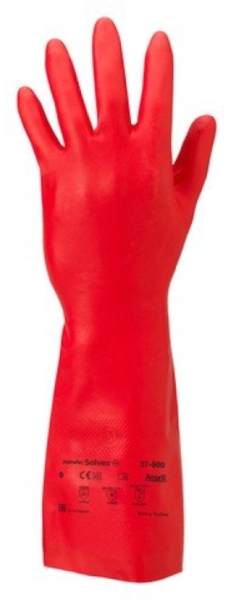 ANSELL-SOLVEX 37-900, Nitril-Handschuhe, Arbeitshandschuhe, rot