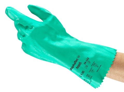 ANSELL-OL-KNIT, 39-122, Chemikalienschutz-Handschuhe, Arbeitshandschuhe, grün