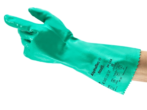 ANSELL-SOL-KNIT, 39-124, Chemikalienschutz-Handschuhe, Arbeitshandschuhe, grün