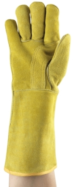 ANSELL-RINDSPALTLEDER-Handschuhe, Arbeitshandschuhe, WORKGUARD, 43-216, gelb