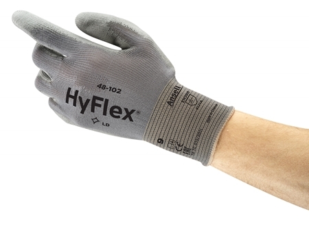 ANSELL-MEHRZWECK-HANDSCHUHE, Arbeitshandschuhe, HYFLEX, 48-102, grau