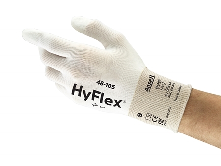 ANSELL-MEHRZWECK-HANDSCHUHE,Arbeitshandschuhe, HYFLEX, 48-105, weiss