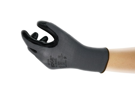 ANSELL-NYLON-STRICKHANDSCHUHE, Arbeitshandschuhe, EDGE 48-128, schwarz