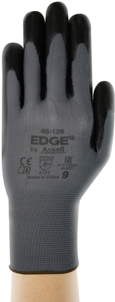 ANSELL-NYLON-STRICKHANDSCHUHE, Arbeitshandschuhe, EDGE 48-128, schwarz