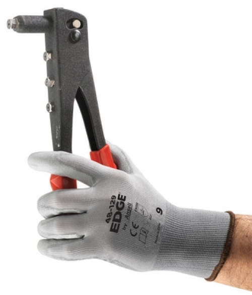 ANSELL-STRICKHANDSCHUHE, EArbeitshandschuhe, DGE, 48-129, grau