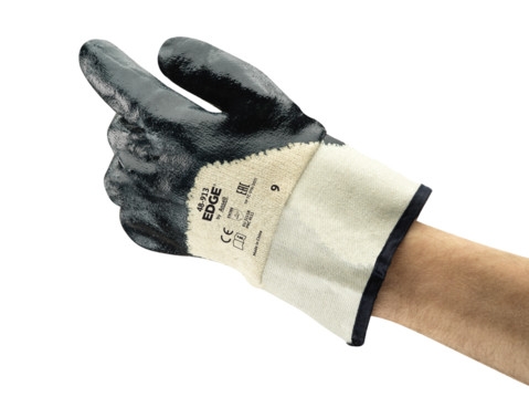 ANSELL-Arbeitshandschuhe, EDGE, 48-913, beige/blau