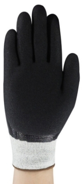 ANSELL-STRICKHANDSCHUHE, mit Nitril-Vollbeschichtung, Arbeitshandschuhe, EGDE 48-929, schwarz