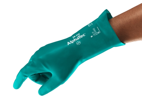 ANSELL-CHEMIKALIENSCHUTZ-HANDSCHUHEArbeitshandschuhe, , ALPHATEC AQUA DRI, 58-330, grün