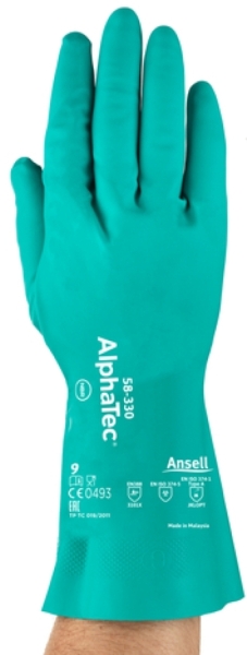ANSELL-CHEMIKALIENSCHUTZ-HANDSCHUHEArbeitshandschuhe, , ALPHATEC AQUA DRI, 58-330, grün