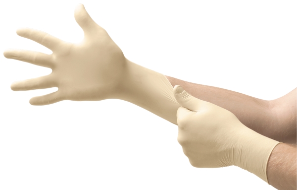 ANSELL-EINWEG-LATEXHANDSCHUHE, TOUCHNTUFF, ungepudert, 69-318, Pkg. á 100 Stück, VE: 10 Pkg. natur