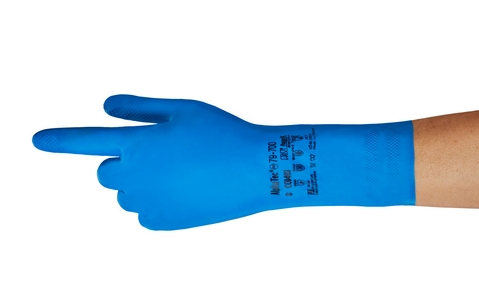 ANSELL-VIRTEX, 79-700,Nitril-Kautschuck-Handschuhe, Arbeitshandschuhe, blau