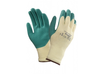 ANSELL-ALLZWECK-STRICK-HANDSCHUHE, POWER FLEX, 80-100, gelb/grün