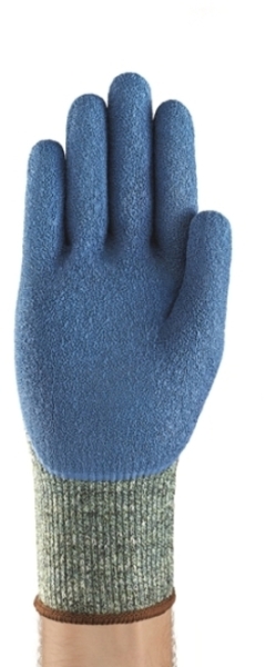 ANSELL-KEVLAR-Strick-Handschuhe, Arbeitshandschuhe, POWER FLEX, 80-658, blau/grün