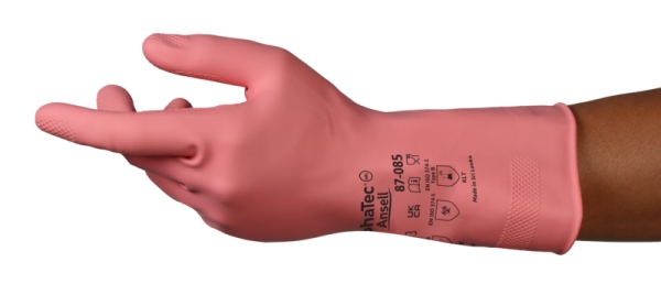 ANSELL-LATEXHANDSCHUHE, ALPHATEC, 87-085, pink
