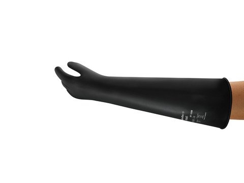 ANSELL-ALPHATEC, 87-108, Chemikalienschutz-Handschuhe, Arbeitshandschuhe, schwarz