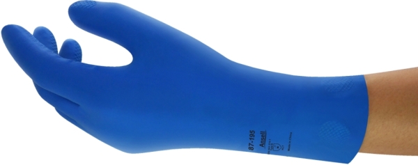 ANSELL-VERSATOUCH, 87-195, Latex-Handschuhe, Arbeitshandschuhe, blau