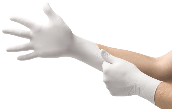ANSELL-EINWEG-NITRIL-HANDSCHUHE, VERSATOUCH, ungepudert, 92-205, Pkg. á 100 Stück, weiss