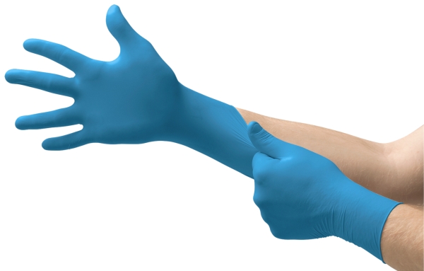 ANSELL-EINWEG-NITRIL-HANDSCHUHE, VERSATOUCH, ungepudert, 92-465, Pkg. á 100 Stück, blau