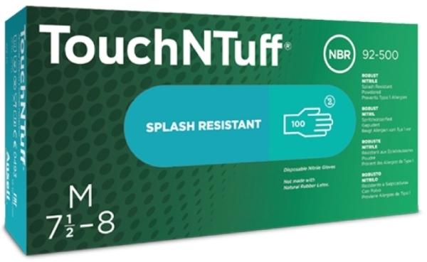 ANSELL-EINWEG-NITRIL-HANDSCHUHE, TOUCHNTUFF, 92-500, Pkg. á 100 Stück, grün