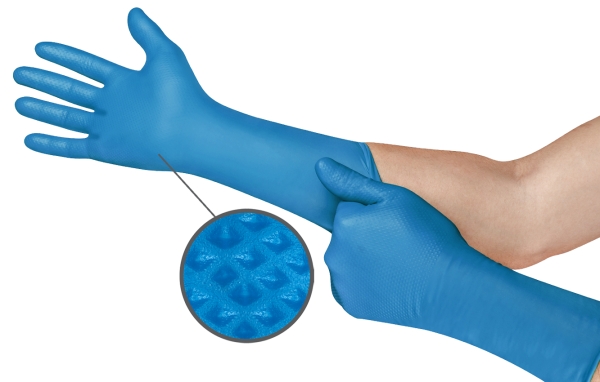 ANSELL-EINWEG-NITRIL-HANDSCHUHE, Microflex, blau, 50/44 Handschuhe/Spender, 10 Spender/Karton