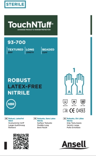 ANSELL-EINWEG-NITRIL-HANDSCHUHE, TOUCHNTUFF, 93-700, grün