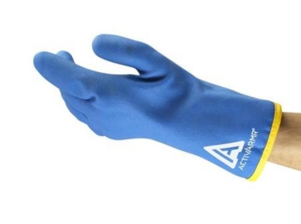 ANSELL-KÄLTESCHUTZ-Winter-Handschuhe, Arbeitshandschuhe, 97-681, Länge: 300 mm, blau