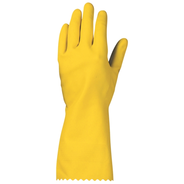 F-SURF, Haushaltshandschuhe, Latex, Arbeitshandschuhe, *GRANBY*, Pkg.a`12, gelb