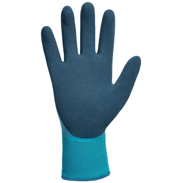 F-OPTI FLEX, Latex, Arbeitshandschuhe, *AQUA GUARD*, Pkg.a`12, blau/dunkelblau