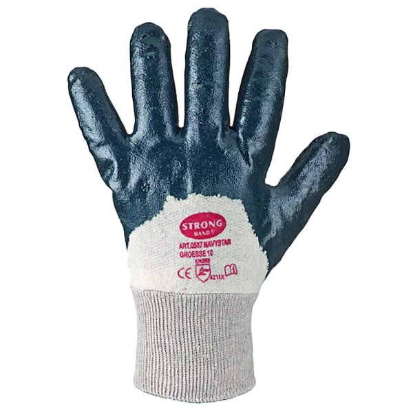 F-STRONGHAND, Nitril, Arbeitshandschuhe, *NAVYSTAR*, Pkg.a`12, blau