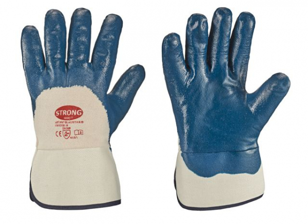 F-STRONGHAND, Nitril, Arbeitshandschuhe, *BLAUSTAR*, Pkg.a`12, blau