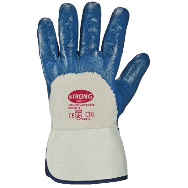 F-STRONGHAND, Nitril, Arbeitshandschuhe, *BLAUSTAR*, Pkg.a`12, blau