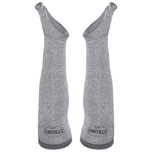 F-STRONGHAND Ärmelschoner *CARACAS*, Level C Schnitt- und Hitzeschutz, grau, 45 cm, VE: 5 Stück