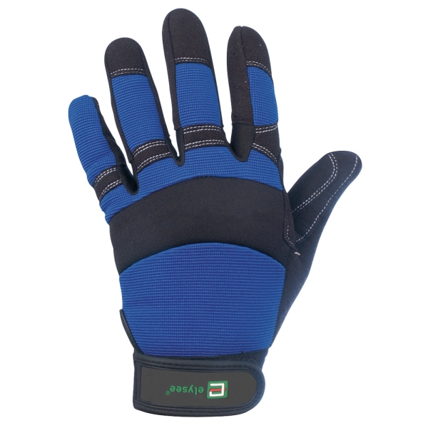 F-ELYSEE, Mechanicals, Arbeitshandschuhe, *MASTER*, Pkg.a`12 schwarz/blau