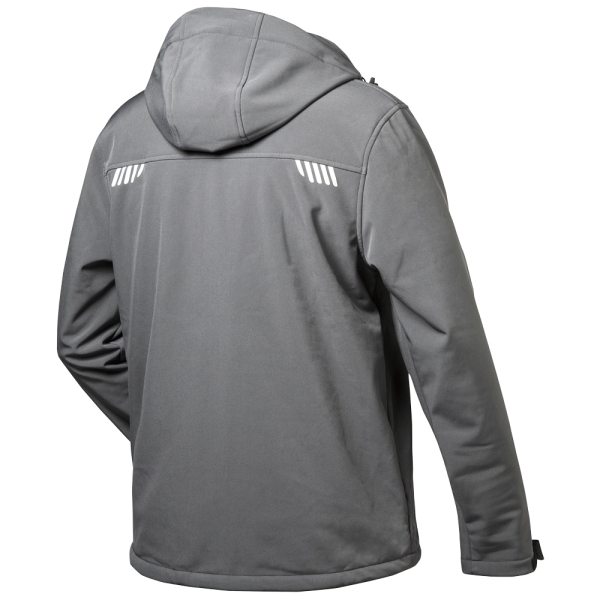 F-ELYSEE-Softshell-Jacke, *APOLLO*, mit Fell, grau/schwarz