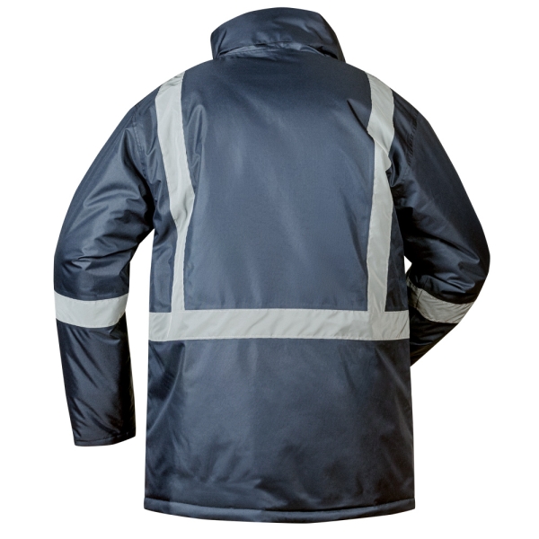 F-CRAFTLAND-Warnparka, *MELLUM*, marine/rot mit Reflexstreifen