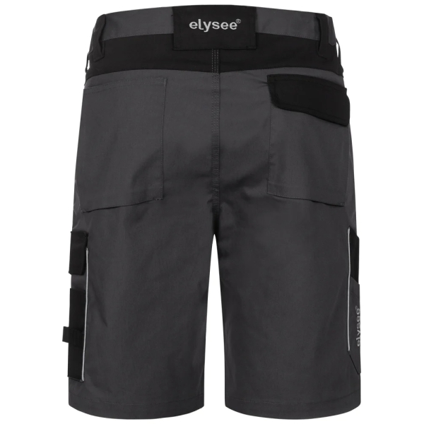 F-ELYSEE *TOMAR* STRETCH-SHORTS, grau/schwarz